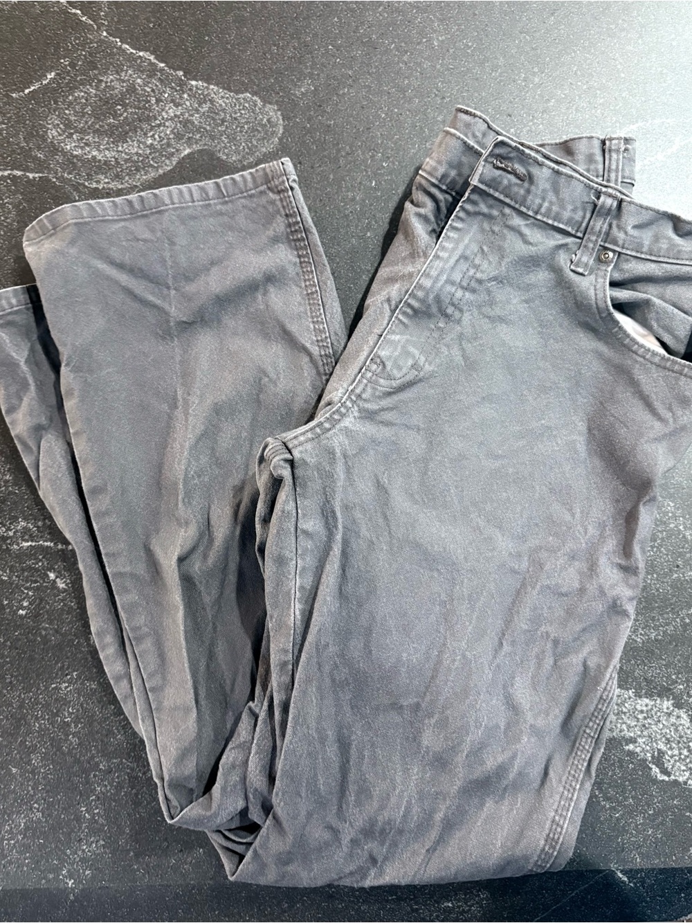 Men's Dickies Gray Casual Pants - Classic Straight Fit